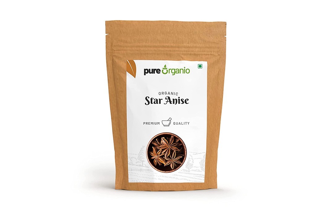 Pure Organio Organic Star Anise    Pack  100 grams